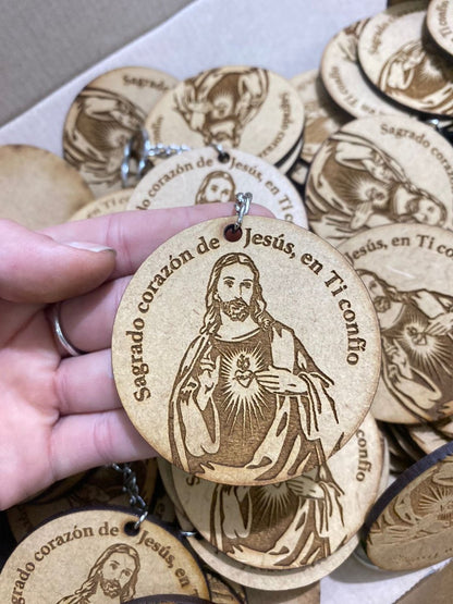 Llaveros cristianos en madera personalizados - Felt Craft RD