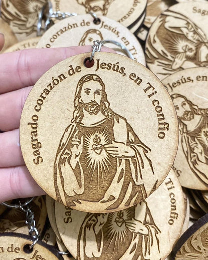 Llaveros cristianos en madera personalizados - Felt Craft RD