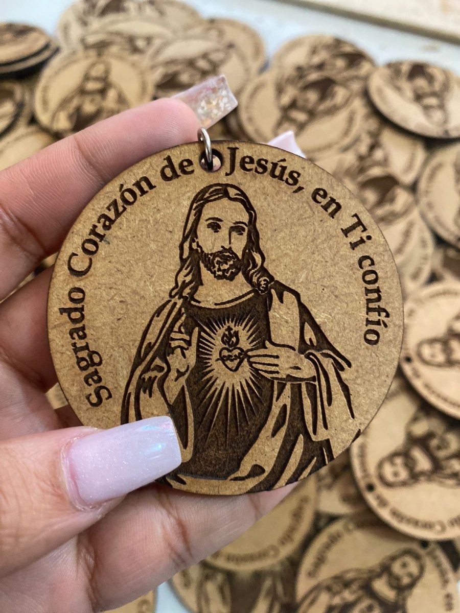 Llaveros cristianos en madera personalizados - Felt Craft RD