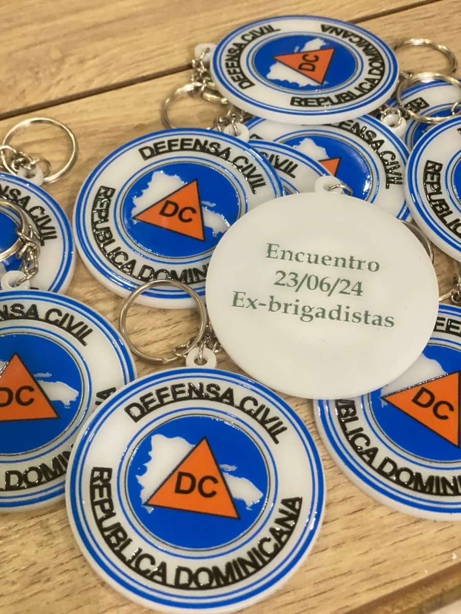 Llaveros de acrílico personalizados para empresas y eventos en Santo Domingo - Felt Craft RD