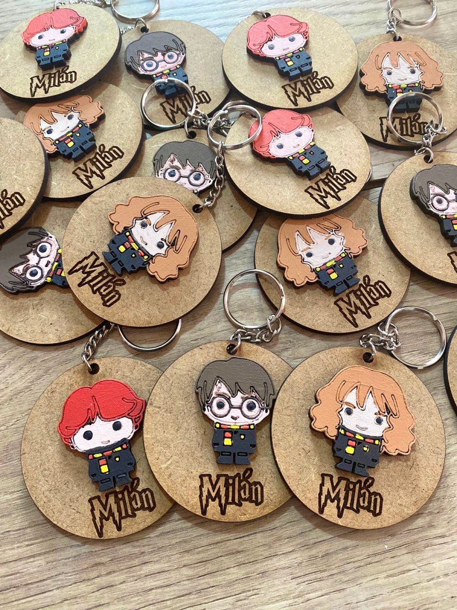 Llaveros de Harry Potter en madera personalizados Santo Domingo - Felt Craft RD