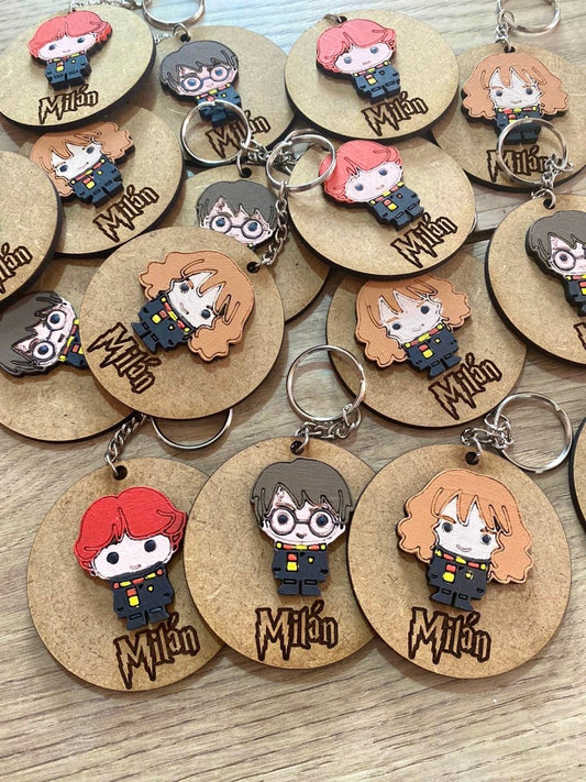 Llaveros de Harry Potter en madera personalizados Santo Domingo - Felt Craft RD