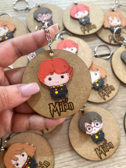 Llaveros de Harry Potter en madera personalizados Santo Domingo - Felt Craft RD