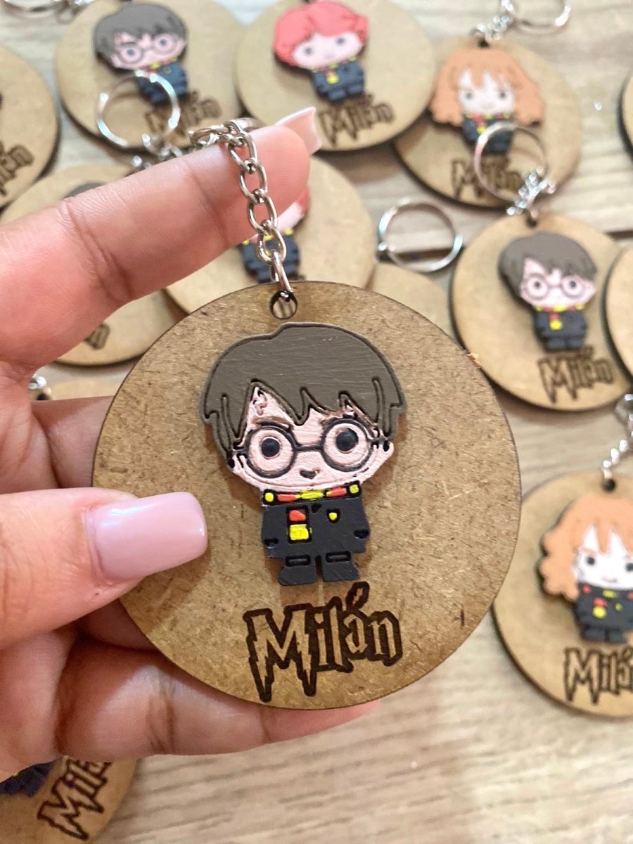 Llaveros de Harry Potter en madera personalizados Santo Domingo - Felt Craft RD