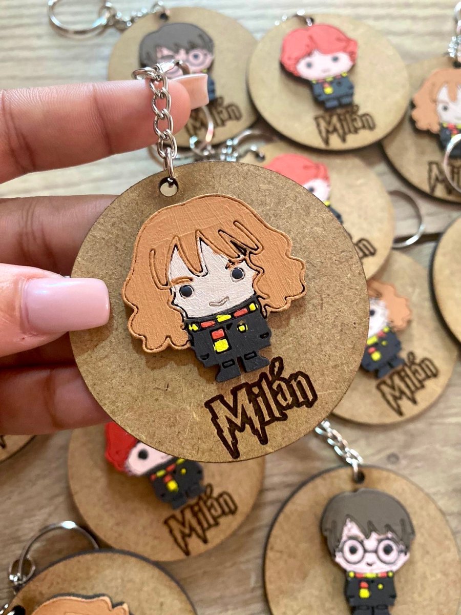 Llaveros de Harry Potter en madera personalizados Santo Domingo - Felt Craft RD