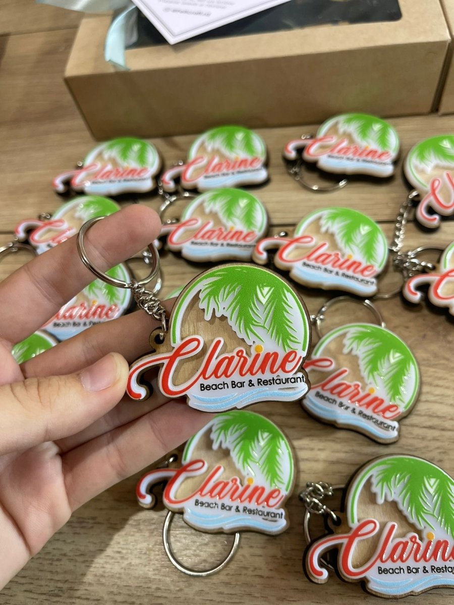 Llavero personalizado con frase en DTF