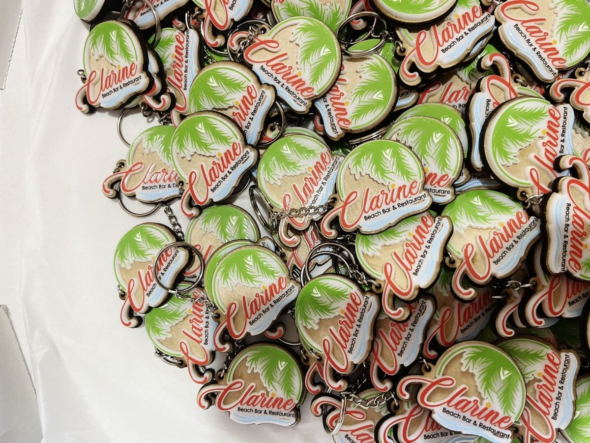 Llavero con ilustración a todo color