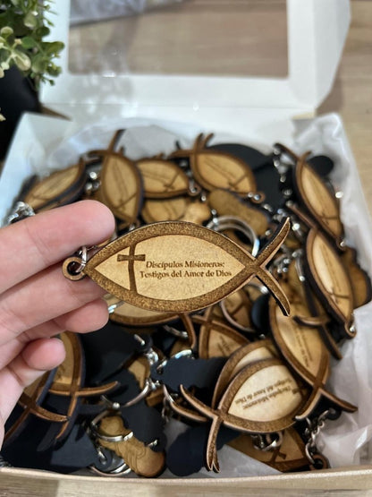 Llavero personalizado en madera República Dominicana