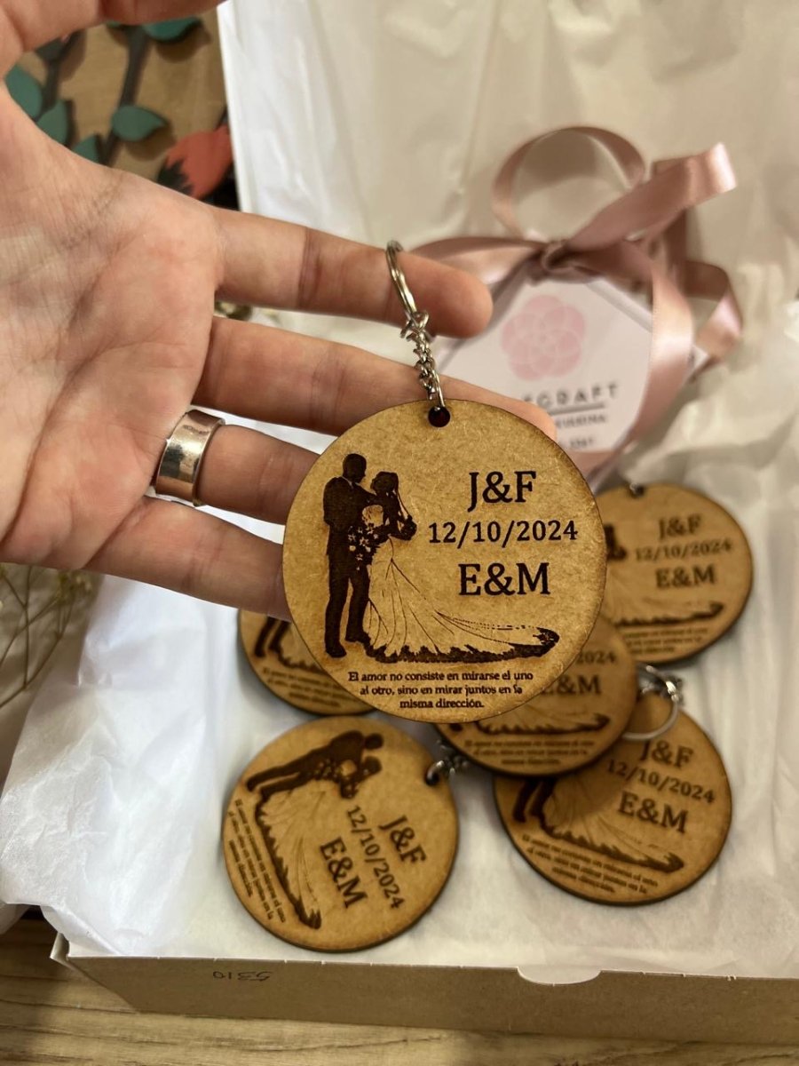 Llavero personalizado en madera República Dominicana