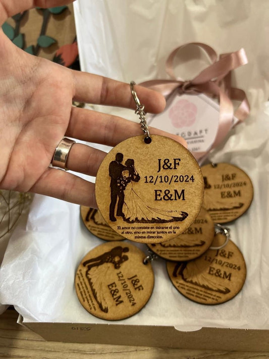 Llavero personalizado en madera República Dominicana