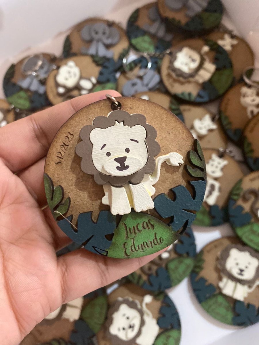 Llaveros personalizados para regalo de baby shower con temática de animales Santo Domingo - Felt Craft RD