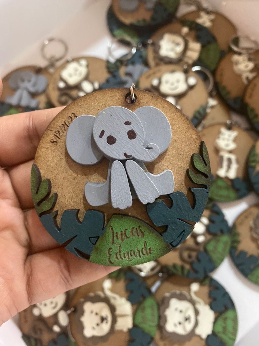 Llaveros personalizados para regalo de baby shower con temática de animales Santo Domingo - Felt Craft RD