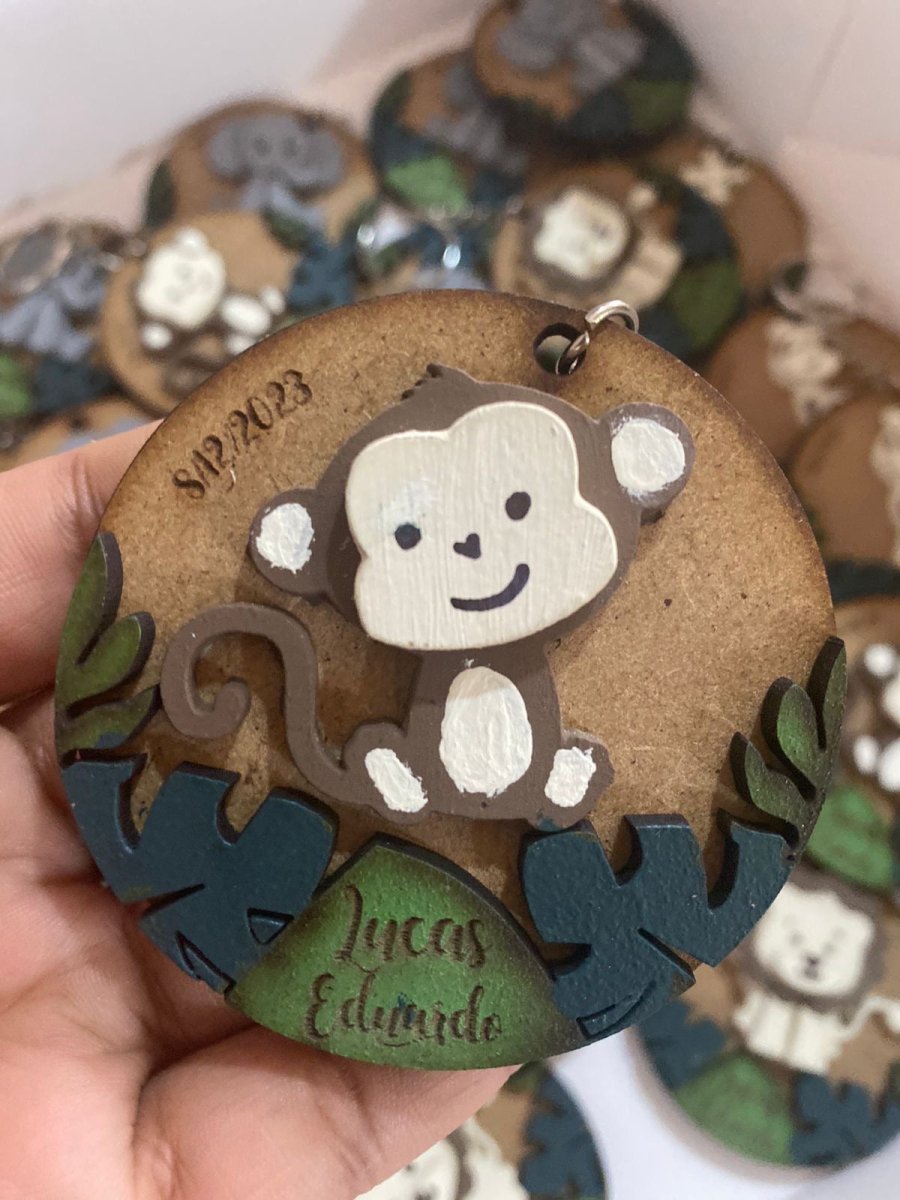 Llaveros personalizados para regalo de baby shower con temática de animales Santo Domingo - Felt Craft RD