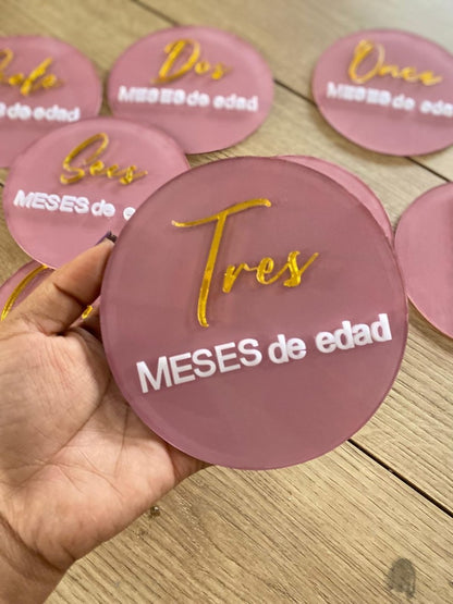 Luxury baby tags acrylics Girl - Felt Craft RD