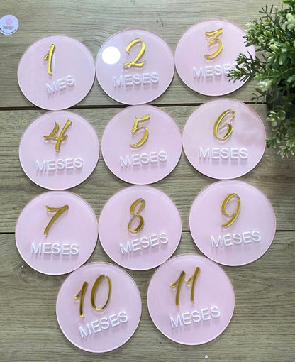 Luxury baby tags acrylics Girl - Felt Craft RD