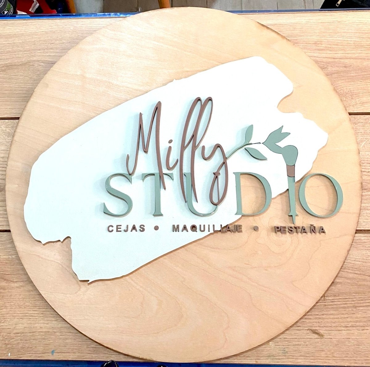 Makeup Brand Milly Studio door hangers for business - Felt Craft RD