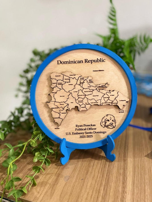 Mapa dominicana pisa papel - Felt Craft RD