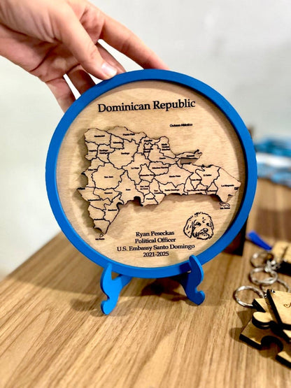 Mapa dominicana pisa papel - Felt Craft RD