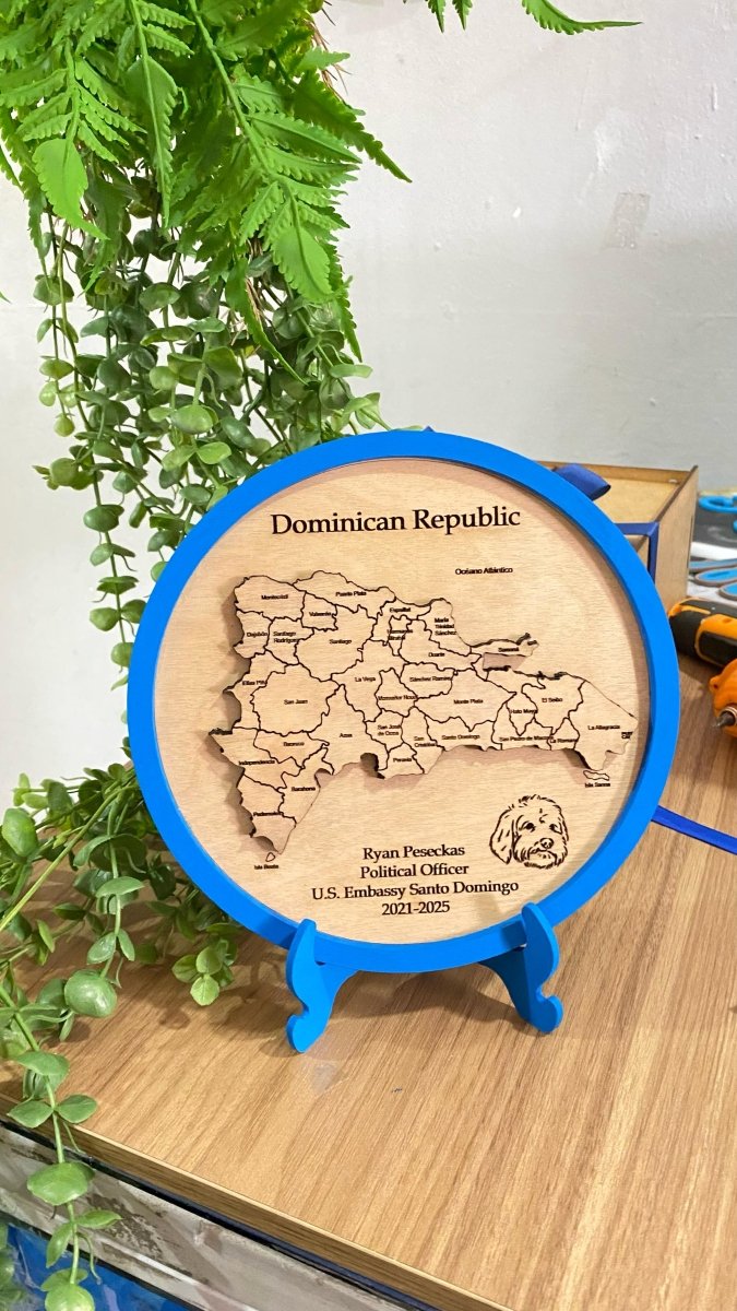 Mapa Republica dominicana - Felt Craft RD