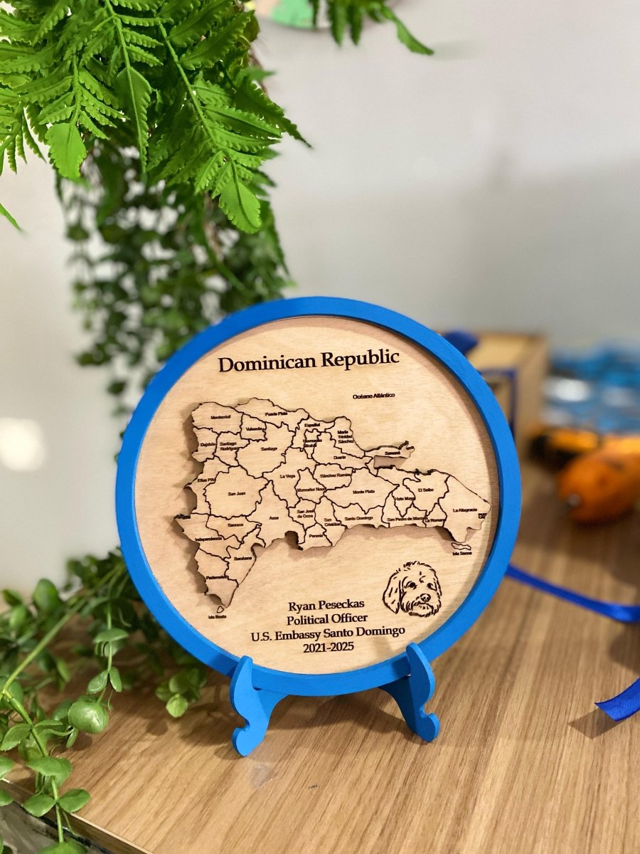 Mapa Republica dominicana - Felt Craft RD