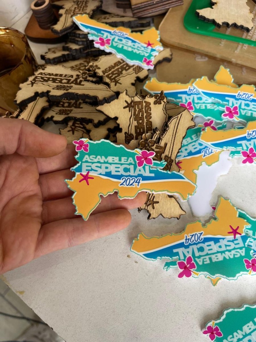 Mapa Republica Dominicana a color - Felt Craft RD