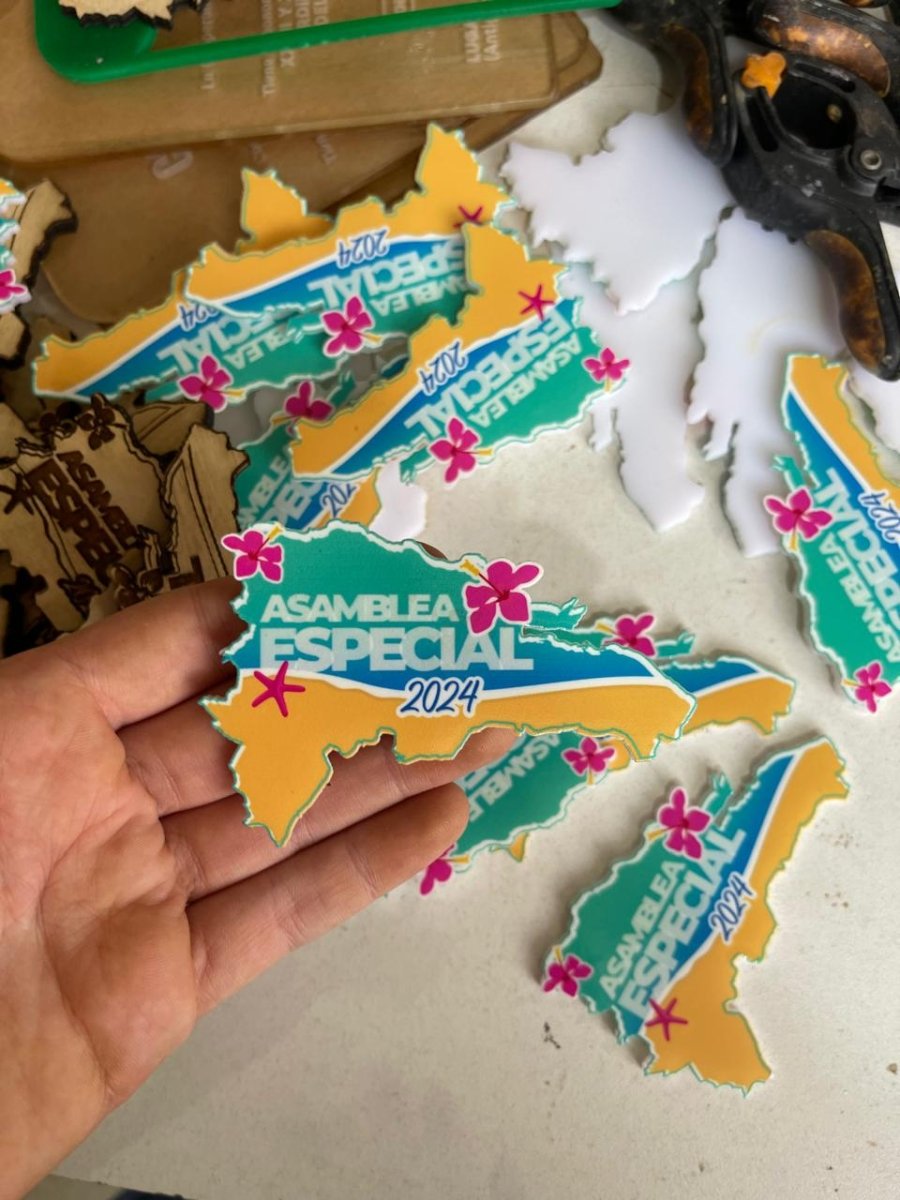 Mapa Republica Dominicana a color - Felt Craft RD