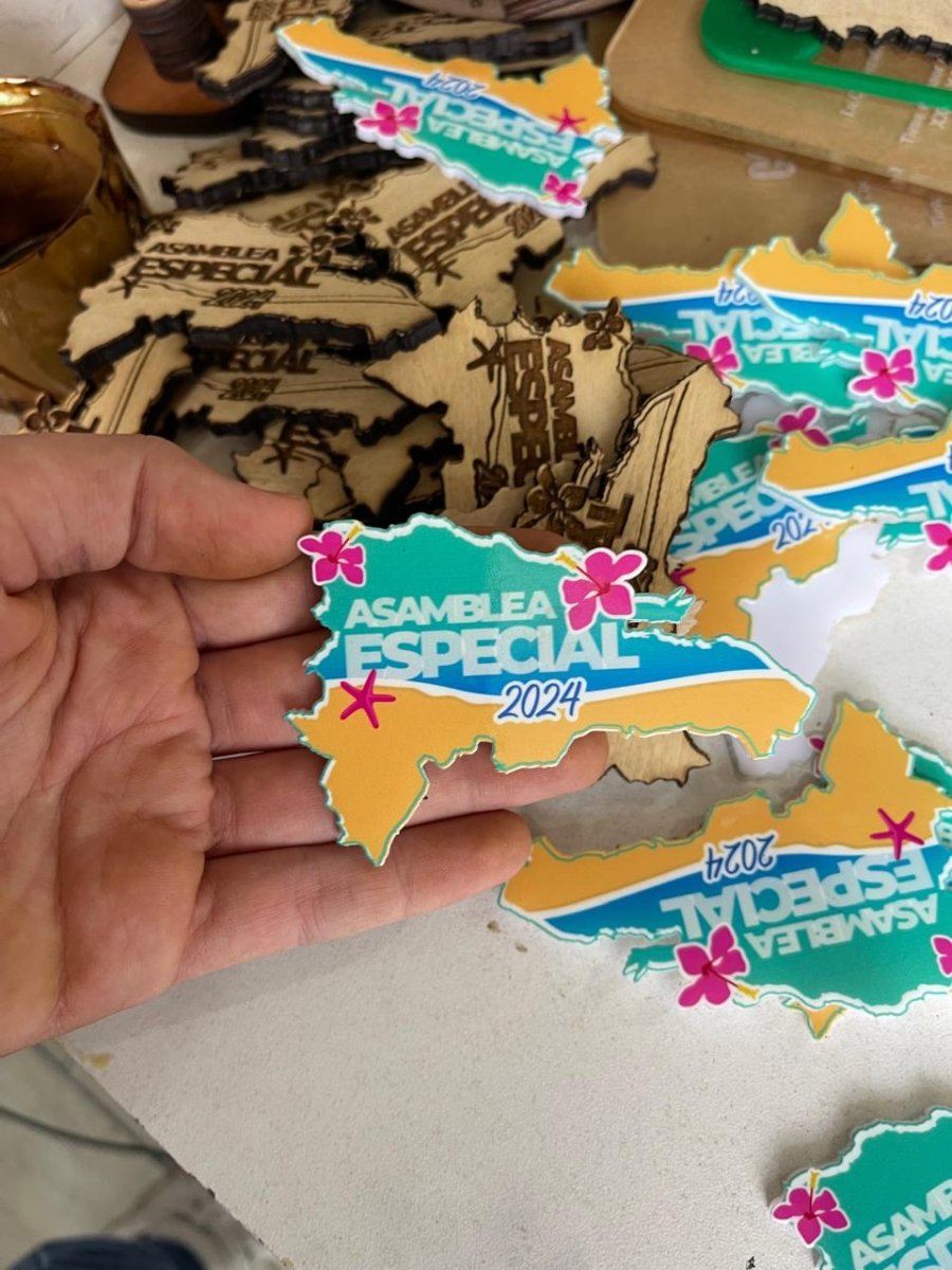 Mapa Republica Dominicana a color - Felt Craft RD