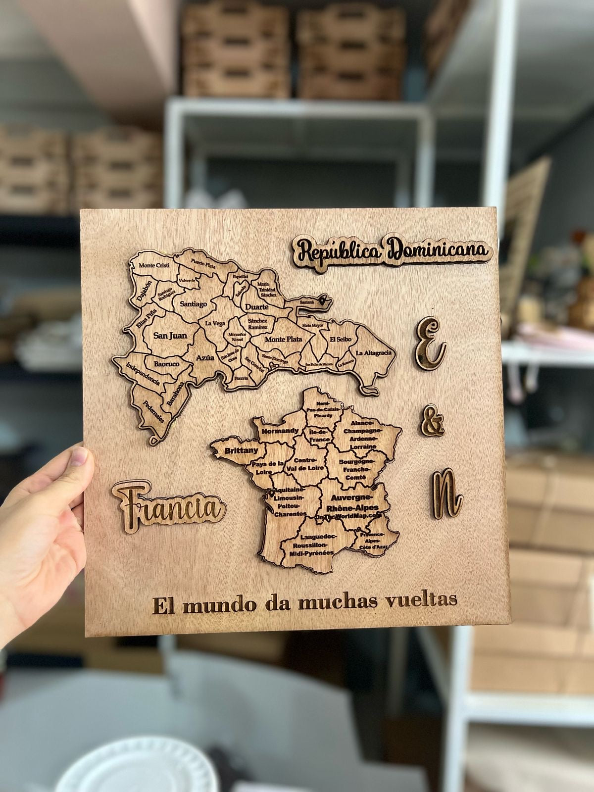 mapas con paises de la pareja