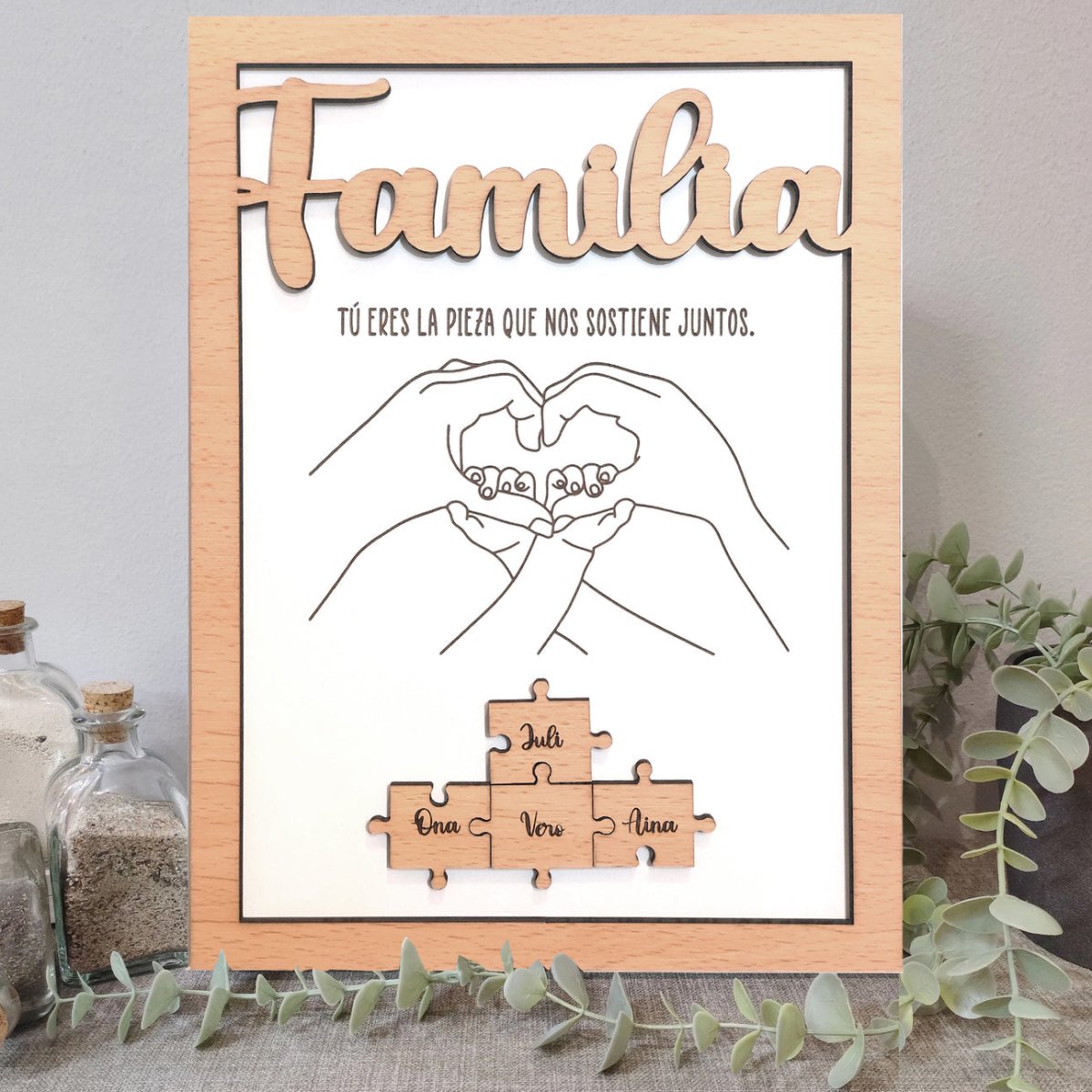 Marco de madera familia - Felt Craft RD