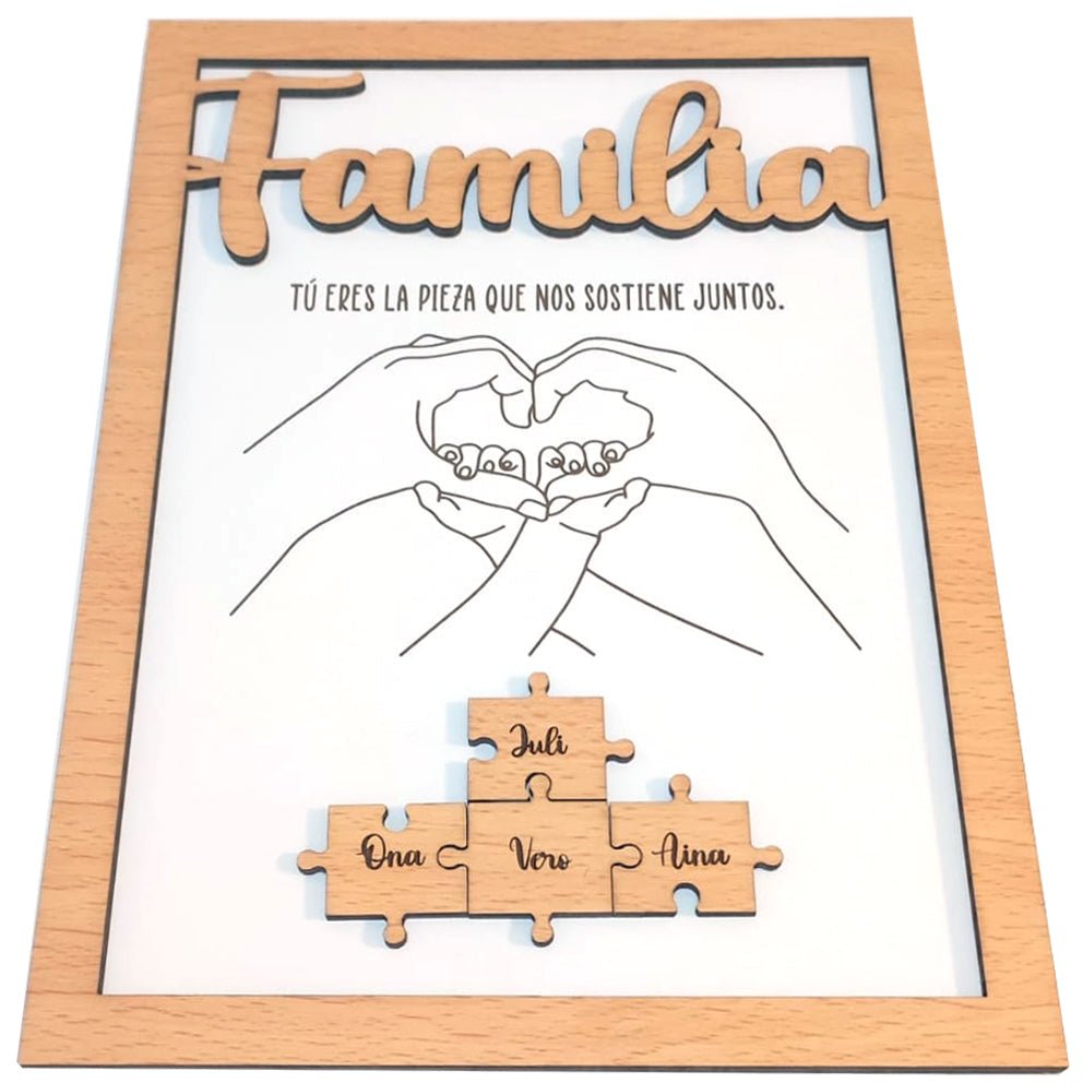 Marco de madera familia - Felt Craft RD