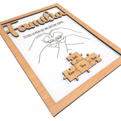 Marco de madera familia - Felt Craft RD