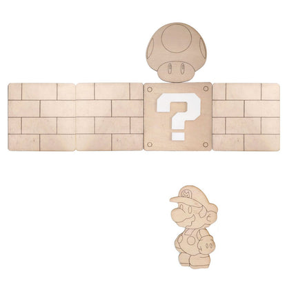 Mario Bros apliques decorativo para pared - Felt Craft RD
