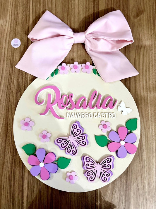 Mariposas decoracion habitacion puerta bebe - Felt Craft RD