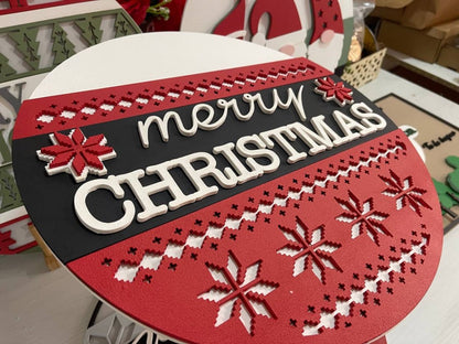 Merry Christmas Door Hanger - Felt Craft RD