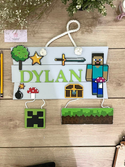 Minecraft colgante de bebe - Felt Craft RD