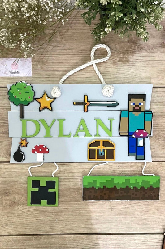 Minecraft colgante de bebe - Felt Craft RD