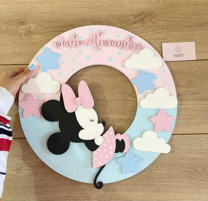 Minnie Mouse Baby Girl Wall Hanging - Felt Craft RD