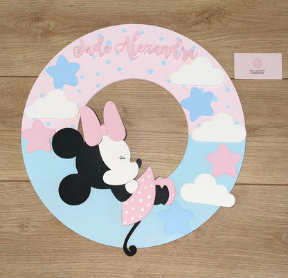 Minnie Mouse Baby Girl Wall Hanging - Felt Craft RD