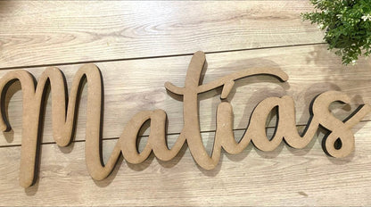 Natural Color Customized Wooden Name - Felt Craft RD