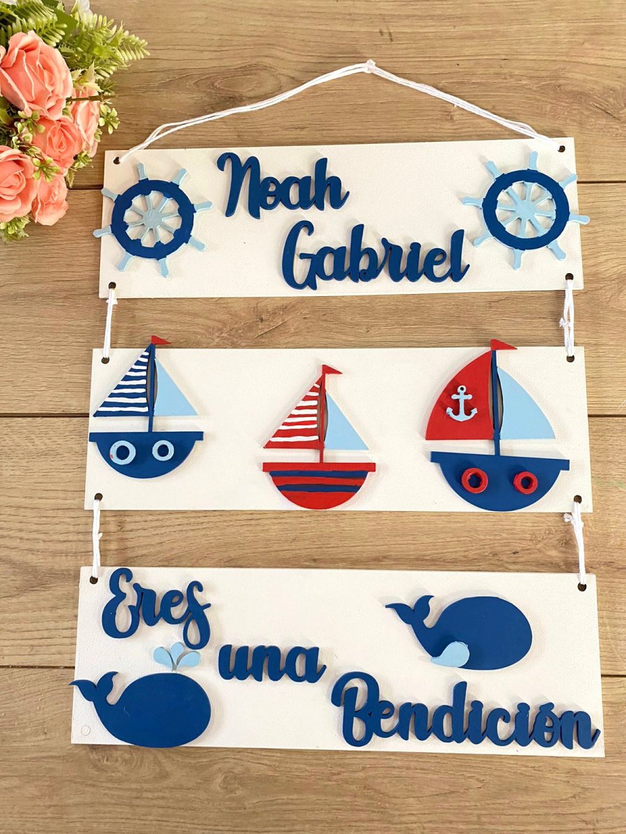 Nautico Baby Boy Wall Hanging - Felt Craft RD