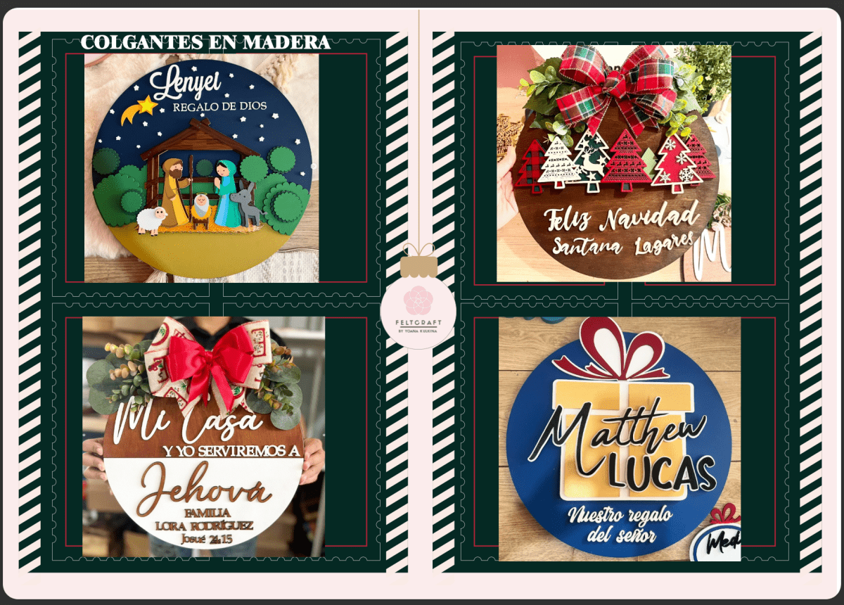 Navidad en alegría artículos personalizados promocionales - Felt Craft RD