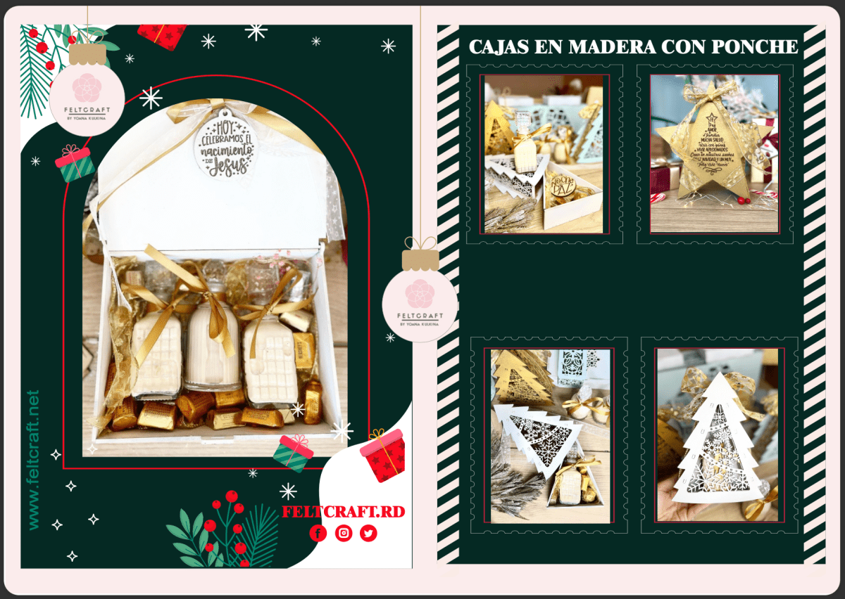 Navidad en alegría artículos personalizados promocionales - Felt Craft RD