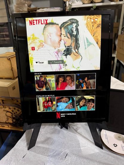 Netflix porta retrato personalizado - Felt Craft RD
