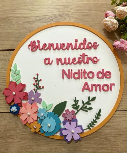 Nido de amor Home Door Hanger - Felt Craft RD