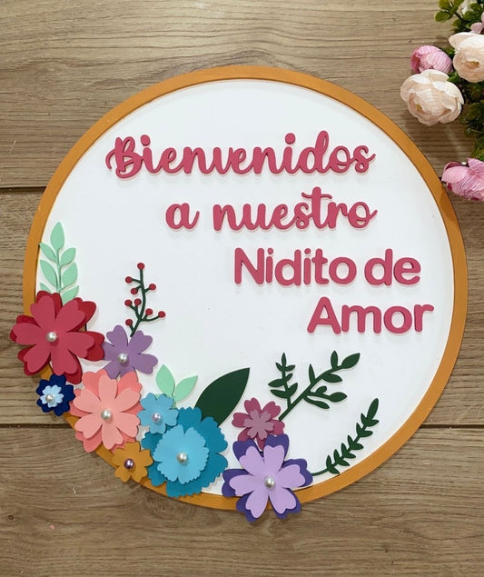 Nido de amor Home Door Hanger - Felt Craft RD