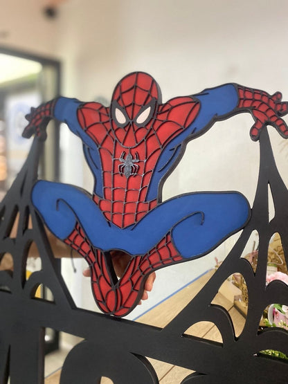 Nombre con decoración de spiderman de pared para regalo de niño - Felt Craft RD