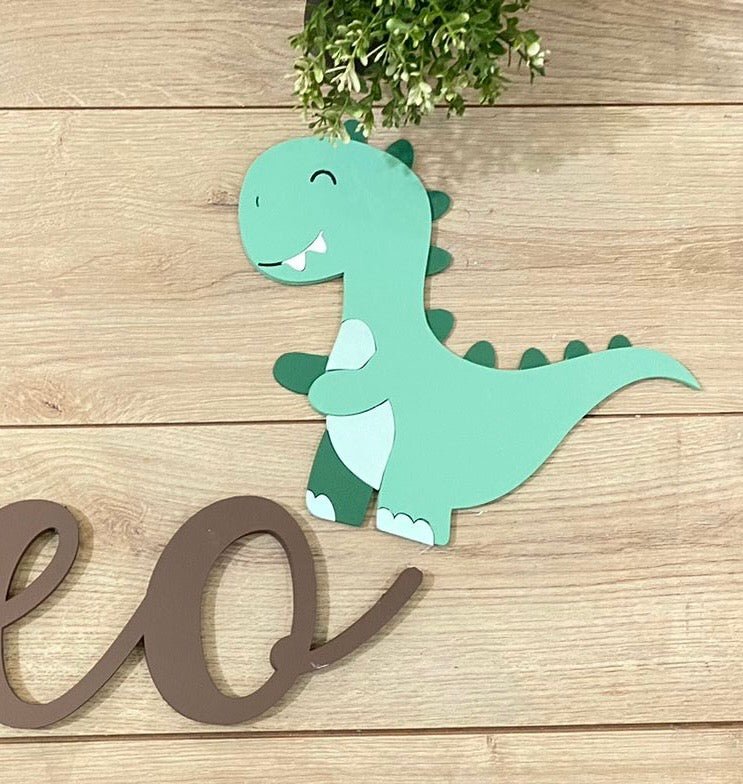 Nombre de madera personalizado con animales para habitación de bebé - Felt Craft RD