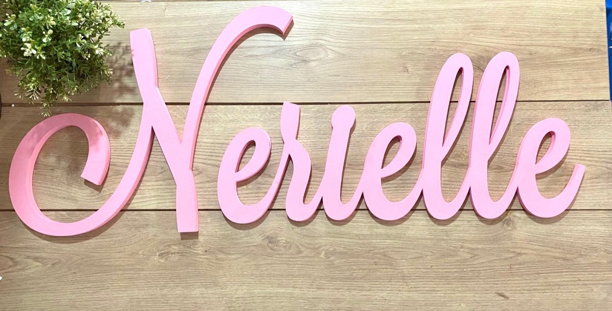 Nombre en madera personalizado pared bebe - Felt Craft RD