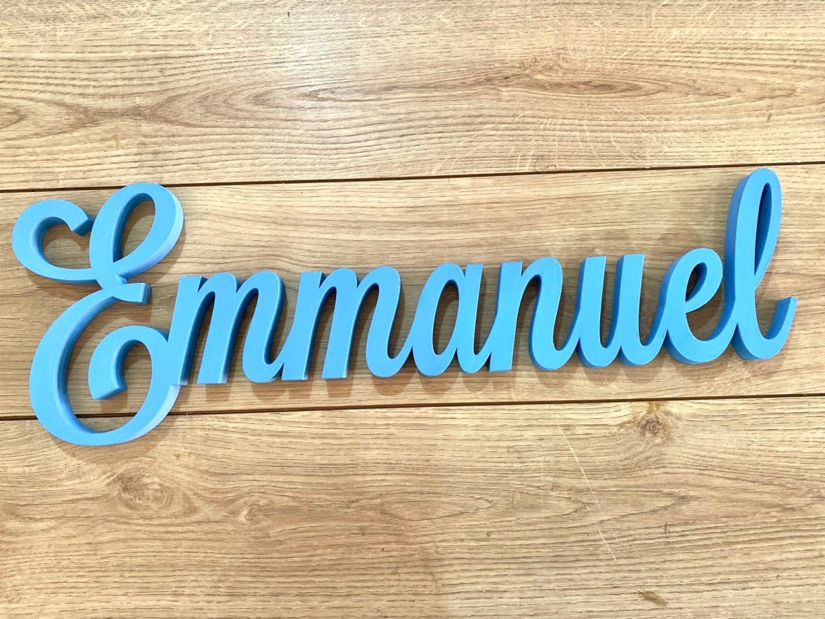 Nombre personalizado madera para habitación bebe - Felt Craft RD