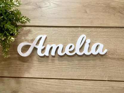 Nombre personalizado madera para habitación bebe - Felt Craft RD